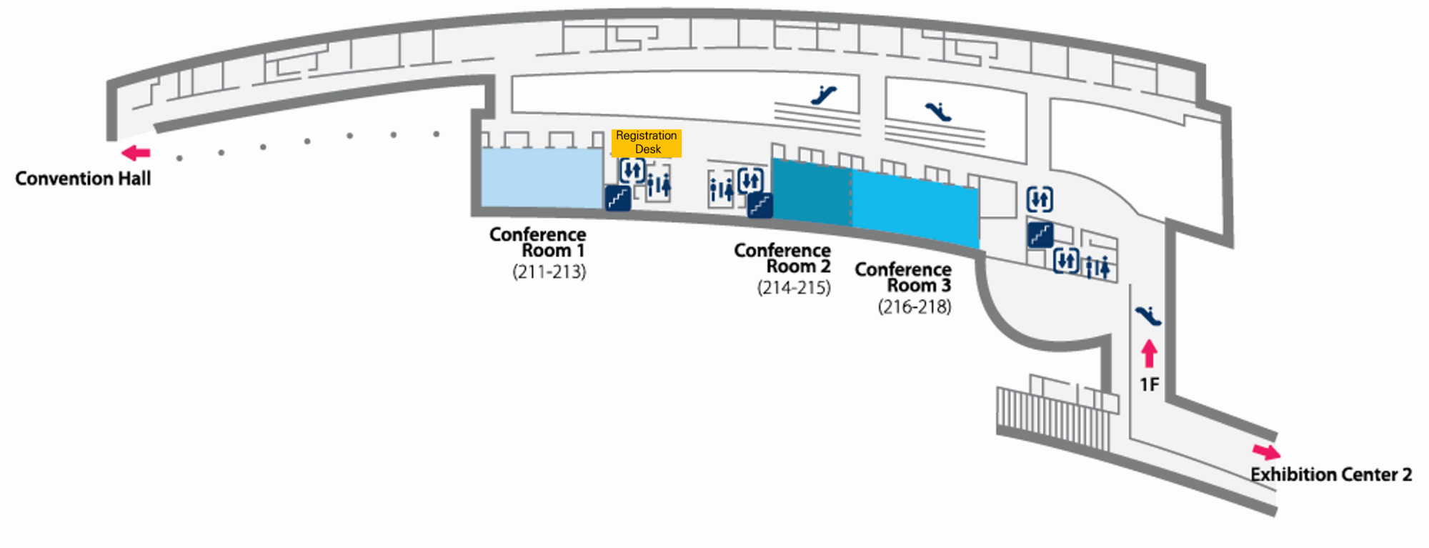 Exhibition Hall 1 2F Floor Plan
